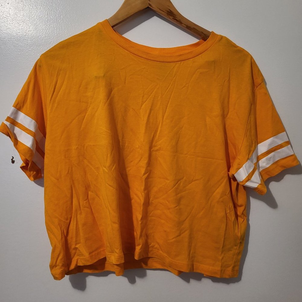 H&M yellow crop top